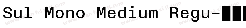 Sul Mono Medium Regu字体转换